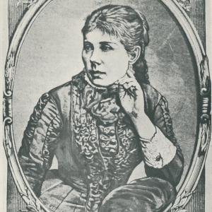 Maria Konopnicka, rytował w 1883 r. Aleksander Regulaski wg fotografii Kostki i Mulerta w Warszawie